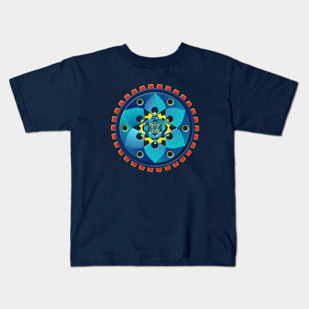 Abstract mechanical object Kids T-Shirt by Gaspar Avila